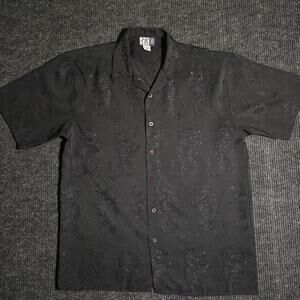 Vintage 90s TRUST Embroidered dragon button up. mens L